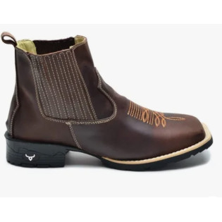 Botina Texana Bico Quadrada