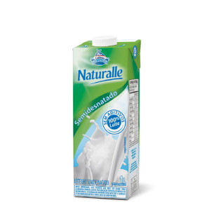 Leite Uht Semidesnatado Naturalle 1lt Square