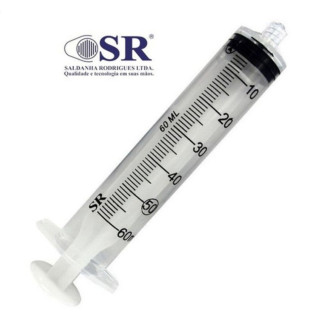 Seringa Desc. 60 ml Luer-lok