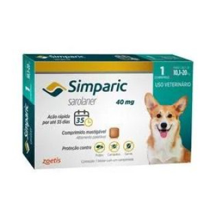 Simparic 10 a 20kg Individual 40mg (Sarolaner)