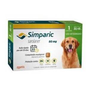 Simparic 20 a 40kg Individual 80mg (Sarolaner)