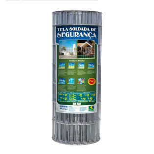 Tela Soldada 1,80m 1,90mm 100x50mm 25 Metros Morlan