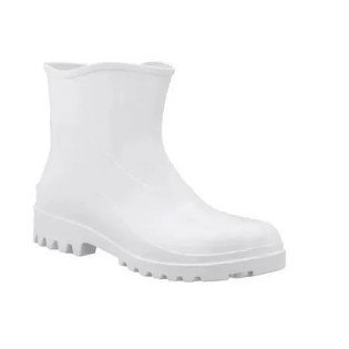 Bota Pvc Branca C/curto