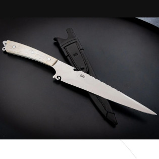 Faca Picaco 3mm - Cabo Osso Inox 8