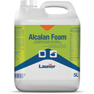Alcalan Foam 5 lt (Hipoclorito de Sódio/hidróxido de Sódio/tensoativo Aniônico/tensoativo)