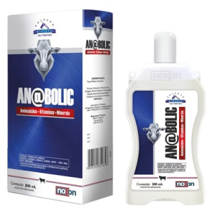 Anabolic 500ml (Vitamina A,d3,e,b1,b5,b6/glicerofosfato de Sódio/cloreto de Cálcio)