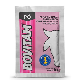 Bovitam pó 1kg Com Probiótico (Monoglutamato de Sódio/l-lisina/glicina/dl-metionina/l-leucina)