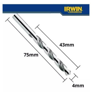 Broca de Aco 4mm-irwin