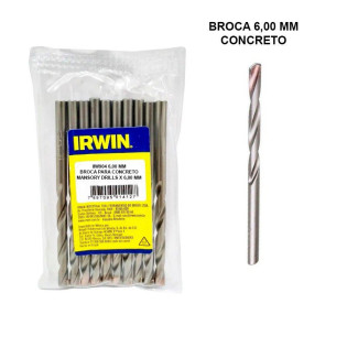 Broca de Concreto 6mm Irwin