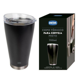 Copo Term de Cerveja Preto 700 ml - Mor