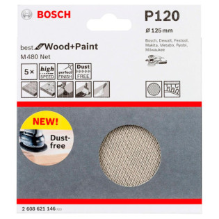 Disco Lixa Boschnet 125mm Gr120 - 5x 2608621146000