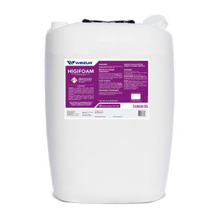 Higifoam - Weizur - 50l (Hidróxido de Sódio, Hipoclorito de Sódio, Agente Espumante e Veículo)