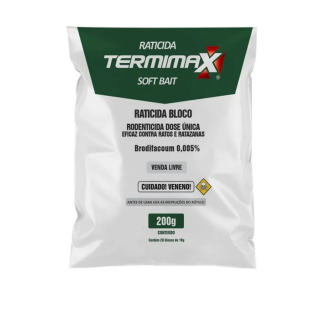 Raticida Bloco Soft Bait Termimax 200gr