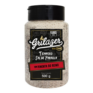 Sal Para Parrilla Com Pimenta 500g - Grilazer - Gr0641