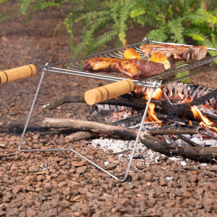 Suporte Camping Com Grelha - Grilazer - Pg1008